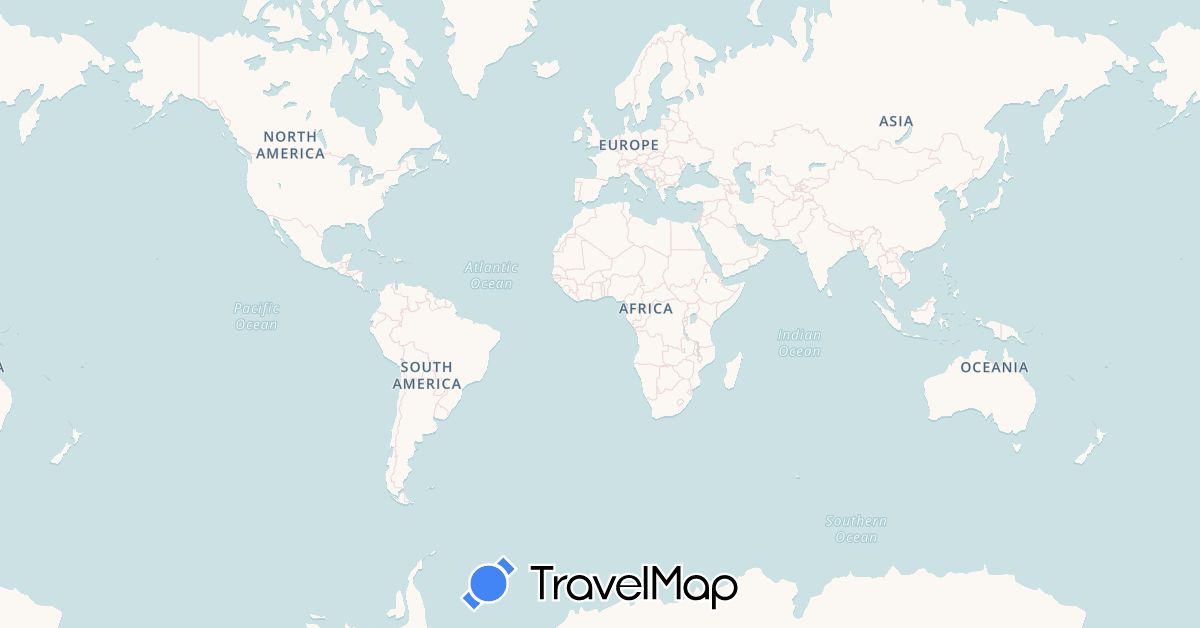 TravelMap itinerary: driving, bus, train, boat in Austria, Belgium, Switzerland, Germany, Denmark, Faroe Islands, France, Hungary, Iceland, Italy, Netherlands, Slovakia (Europe)
